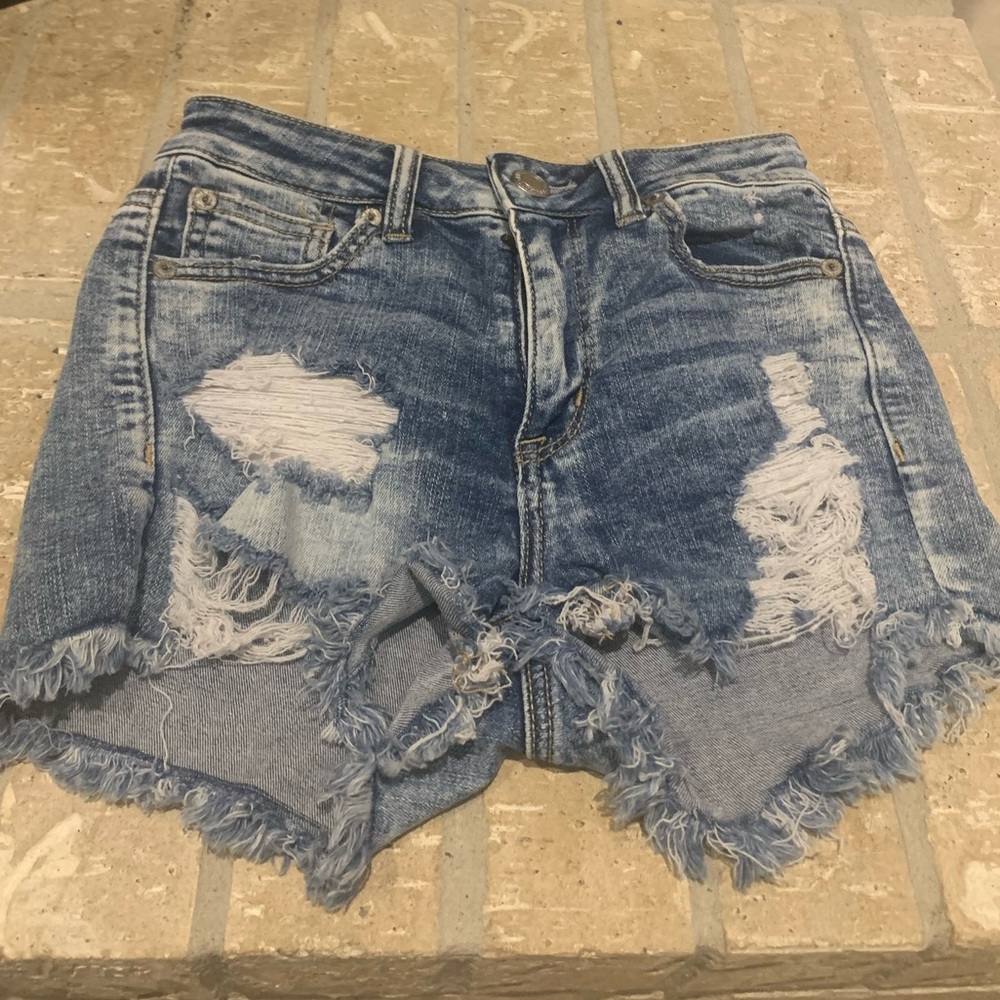 American Eagle Outfitters Next Level Stretch Denim Shorts Size 0